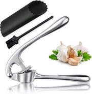 Strumento per l'estrazione della pasta d'aglio e la macinazione - Utensile di cucina pratico con schiaccia aglio - Spatola per aglio in acciaio inox