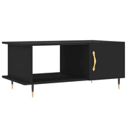Tavolino da salotto | Tavolino da caff¨¨ | Tavolino da Soggiorno Nero 90x50x40 cm in Legno Multistrato