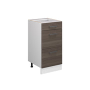 Vicco Mobiletto base per cucina Grigio 40 cm con cassetti, senza piano di lavoro