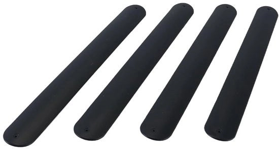 Bracciale in silicone - 4 pezzi - Nero - Bracciale a cerniera - Accessorio creativo - Materiale ecologico - Armband