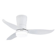 Ventilatore da soffitto 90 cm con luce LED, motore DC 18W, 6 velocità, telecomando incluso, funzione reversibile - SOGO