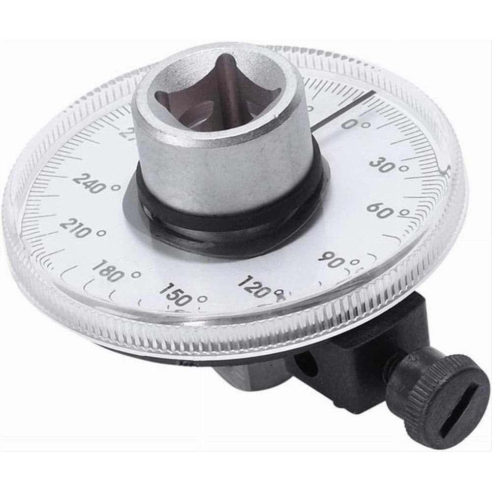 Trade Shop - Chiave Dinamometrica Regolabile A 360° Gradi Attacco Da 1/2" Manometro Angolare -