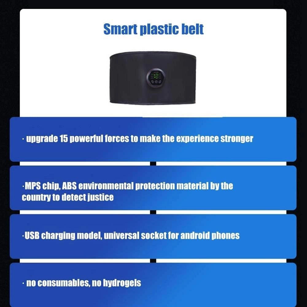 Trade Shop - Cintura Addominale Allenamento 6 Modalità Trainer Elettrico Dimagrante Massaggio -