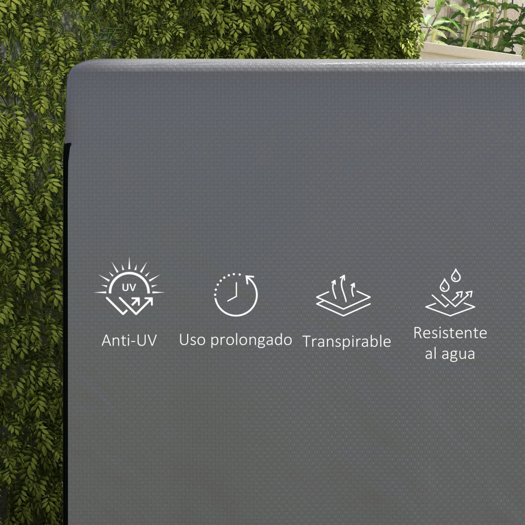 Copertura Impermeabile per Dondolo da Giardino 3 Posti ¨C zephmum ¨C Grigio 215x155x150 cm