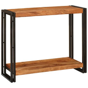 vidaXL Tavolo consolle 90 x 33 x 75 cm legno massello di acacia