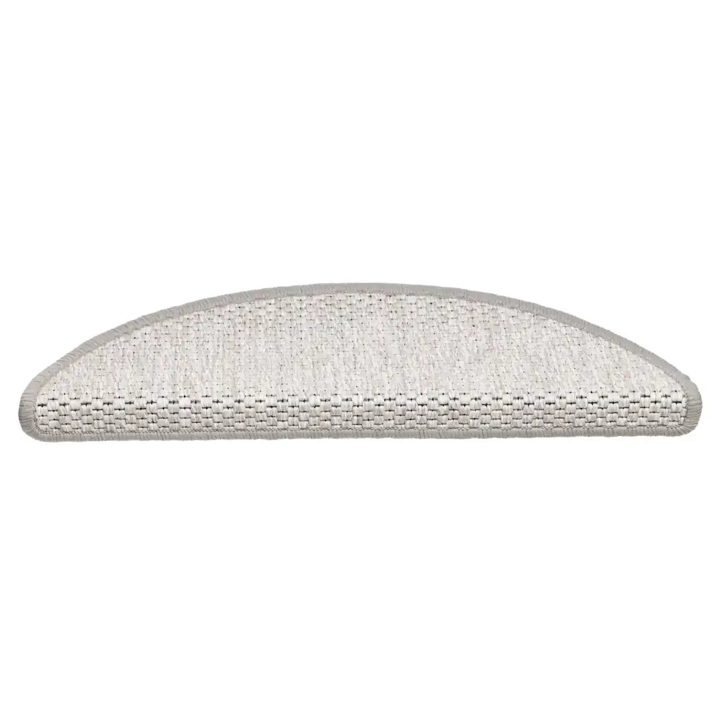vidaXL Tappeti Adesivi Scale Aspetto Sisal 30 pz 56x17x3 cm Platino