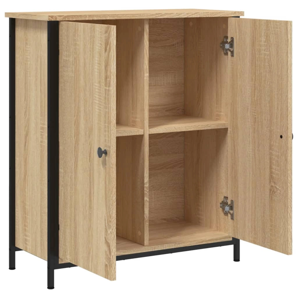 Buffet credenza cassettiera armadio mobile contenitore organizer cucina soggiorno rovere Sonoma 70 x 30 x 80 cm legno ingegnerizzato marrone 02_0031695