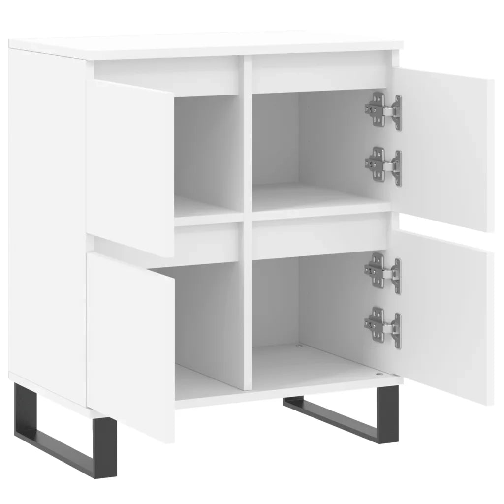 Credenza-Buffet-Armadio da cucina Bianca 60x35x70 cm in Legno Multistrato 995709