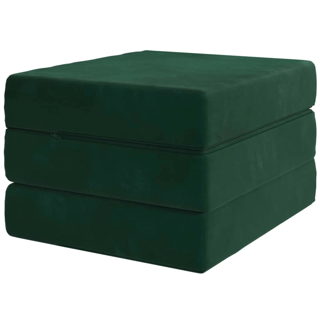 Divano Letto Pieghevole 90 x 63 x 45 cm Verde Scuro 900157