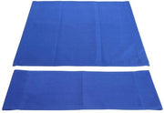 Sedile da Regista in Canapa - Set di 2 - Manubri in Legno - Dimensioni 52 x 42 cm - Blu