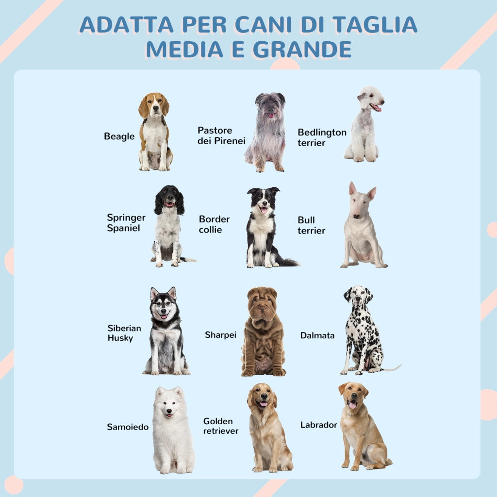 Casetta per Cani da Esterno 84,2x98,2x82 cm con Tetto Inclinato in PP Impermeabile Grigio