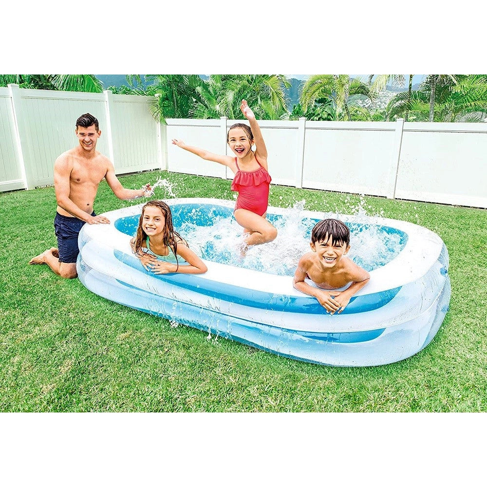 Trade Shop - Piscina Gonfiabile Swim Center Family Pool 262x175x56cm Rettangolare 750lt 56483 -
