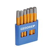 GEDORE 8773600 125 B Set Cacciarivetti e Ribaditori 6 Pezzi in Acciaio Temprato secondo DIN 7255 con Custodia in PVC colore Nero