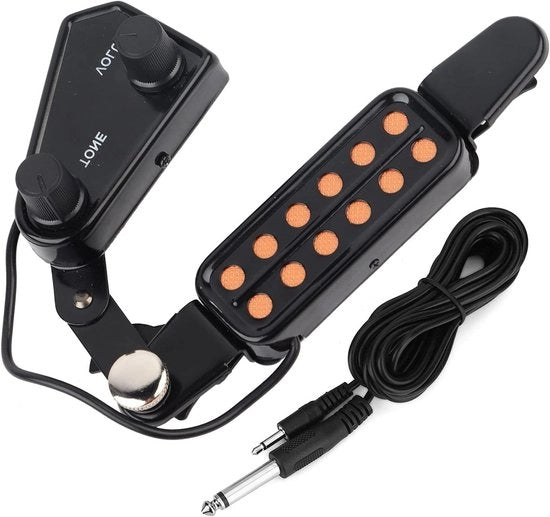 Pickup per buca di suono per chitarra acustica con regolazione del volume e del tono
