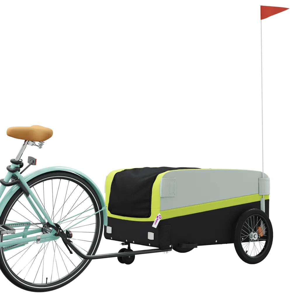 Rimorchio da Bici Nero e Verde 45 kg in Ferro CFW2082192