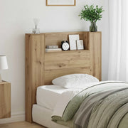 Testiera con lo scaffale-Testata contenitore Rovere artigianale 100 x 15 x 103,5 cm 640841