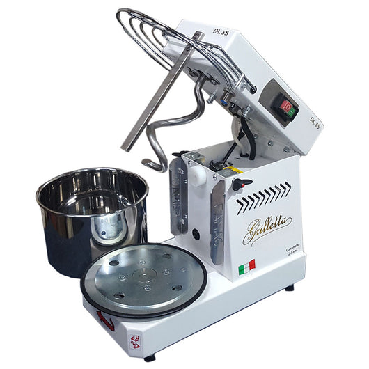Impastatrice a Spirale Ribaltabile Vasca Estraibile 5Kg 350W Famag Grilletta IM 5S