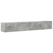 Mobile TV da parete 2 pz | Armadietto TV | Mobile Porta TV Calcestruzzo 98 x 31 x 29,5 cm