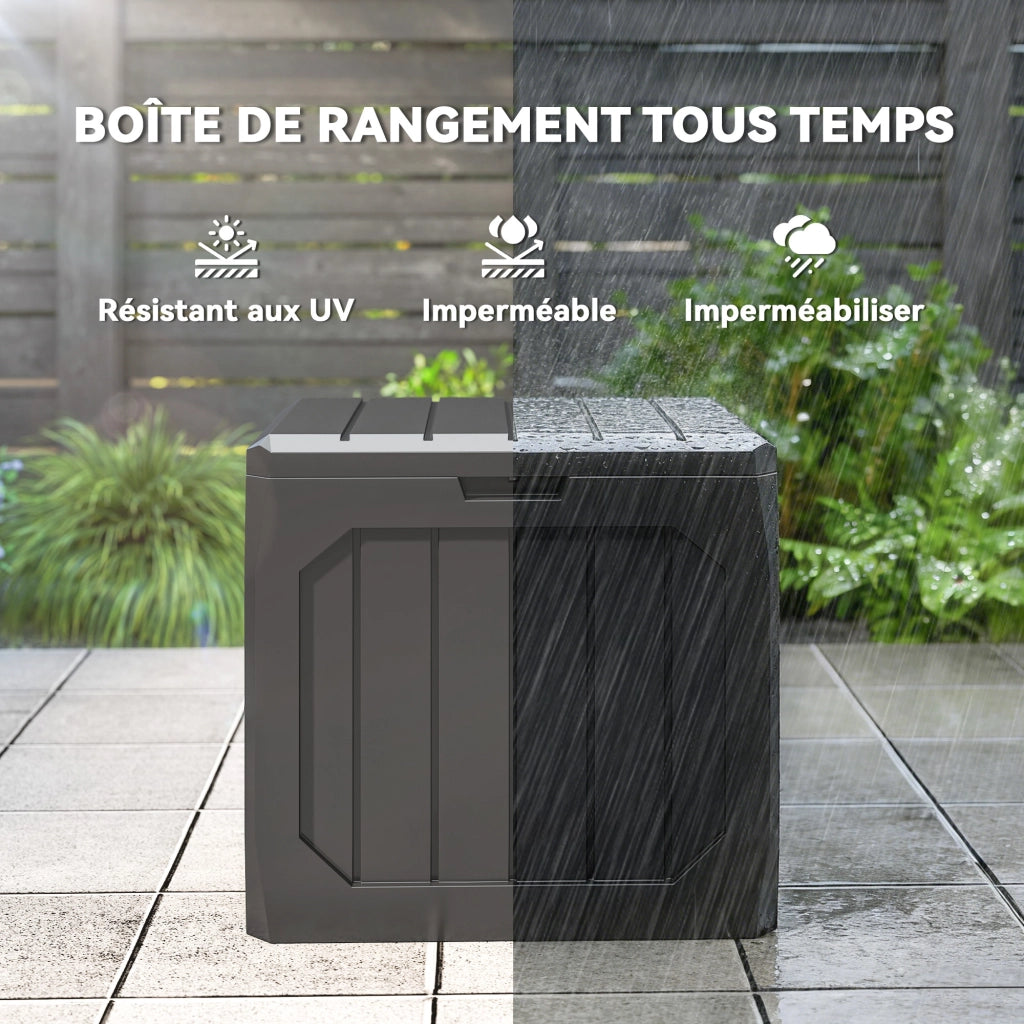 Contenitore da Giardino 121L ¨C Xylo ¨C Esterno Nero 56x45x53cm