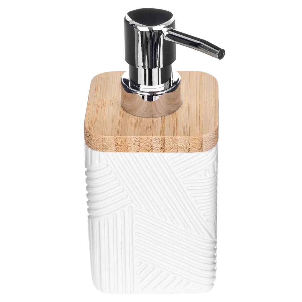 Set da bagno KADAX 3 in 1: dispenser di sapone, tazza da bagno, scopino per WC