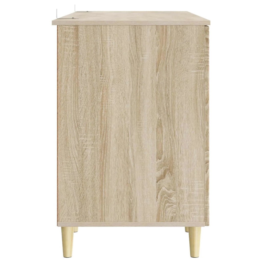 Scrivania Rovere Sonoma Legno ingegnerizzato 142,5 x 50 x 75 cm 3414614