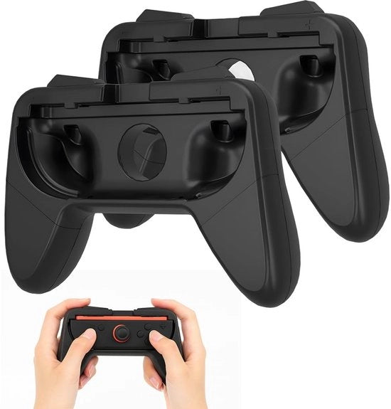 Adattatore di Grip Antiscivolo a Doppia Scocca per Controller Gaming - Accessori per Nintendo Switch 2 - Manico Ergonomico - Materiale di Alta Qualità ABS - Contachiusa per Controller