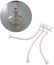 Set di Linti Ceramici da 7 pezzi - Linti per Creare Candelabri - Supporto Ceramico - Candelabro ad Olio - 6 mm di Diametro - Bianco - Linti per Candelabri