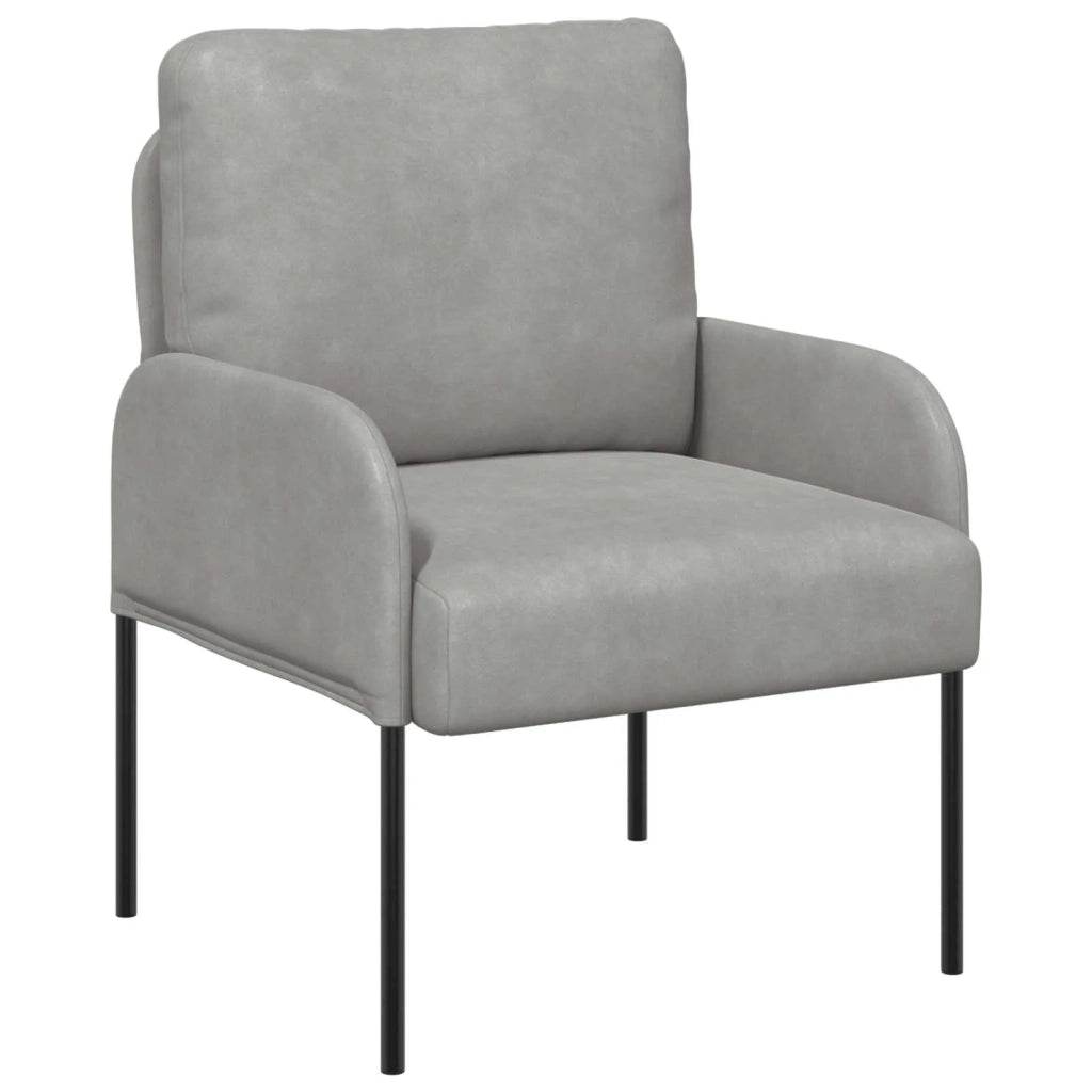 Set divani con cuscino 3 pcs Grigio chiaro 115 x 56 x 80 cm