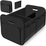 Organizzatore di bagagliaio - Cassa di stoccaggio pieghevole - Organizzatore auto ampio - Nero - 60 x 37 x 31 cm - Antiscivolo, accessorio di stoccaggio auto multifunzionale