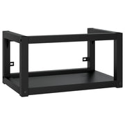 Telaio lavabo da bagno sospeso 59 x 38 x 31 cm ferro nero 02_0006760
