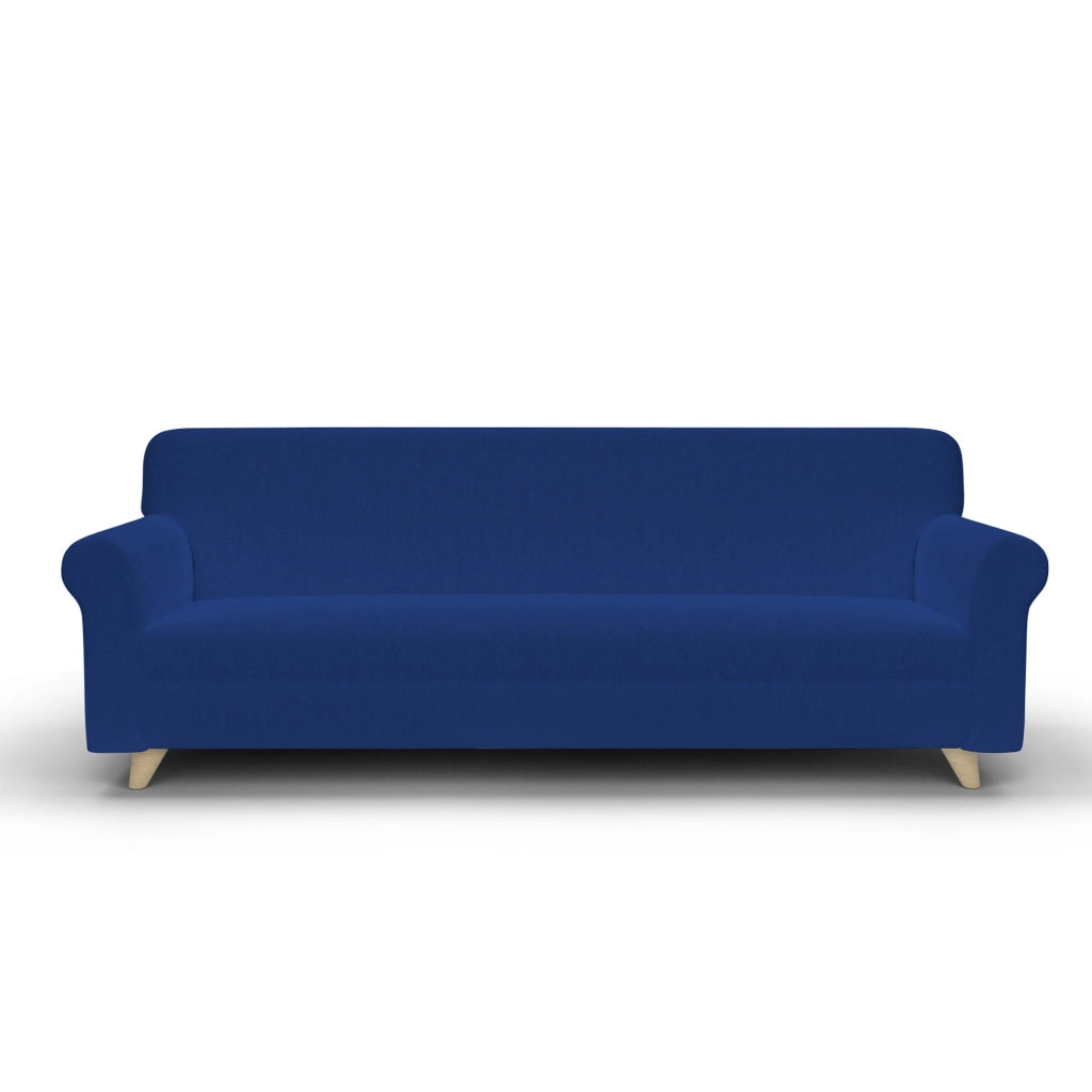 Copridivano Elasticizzato in Tessuto Blu Elettrico 1 Posto