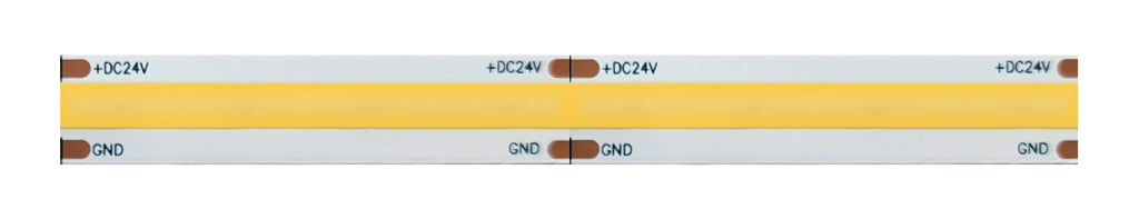Striscia Led 5m COB IP20 Monocolore Da 15W/MT 24V - 4000K