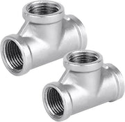 2x Tucno 2,5cm, 1" BSP femmina, connessione 90° per acqua, idoneo per acqua potabile e tubi.