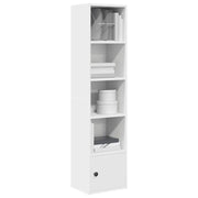 Libreria Bianca 31x24x127 cm in Legno Multistrato 860346