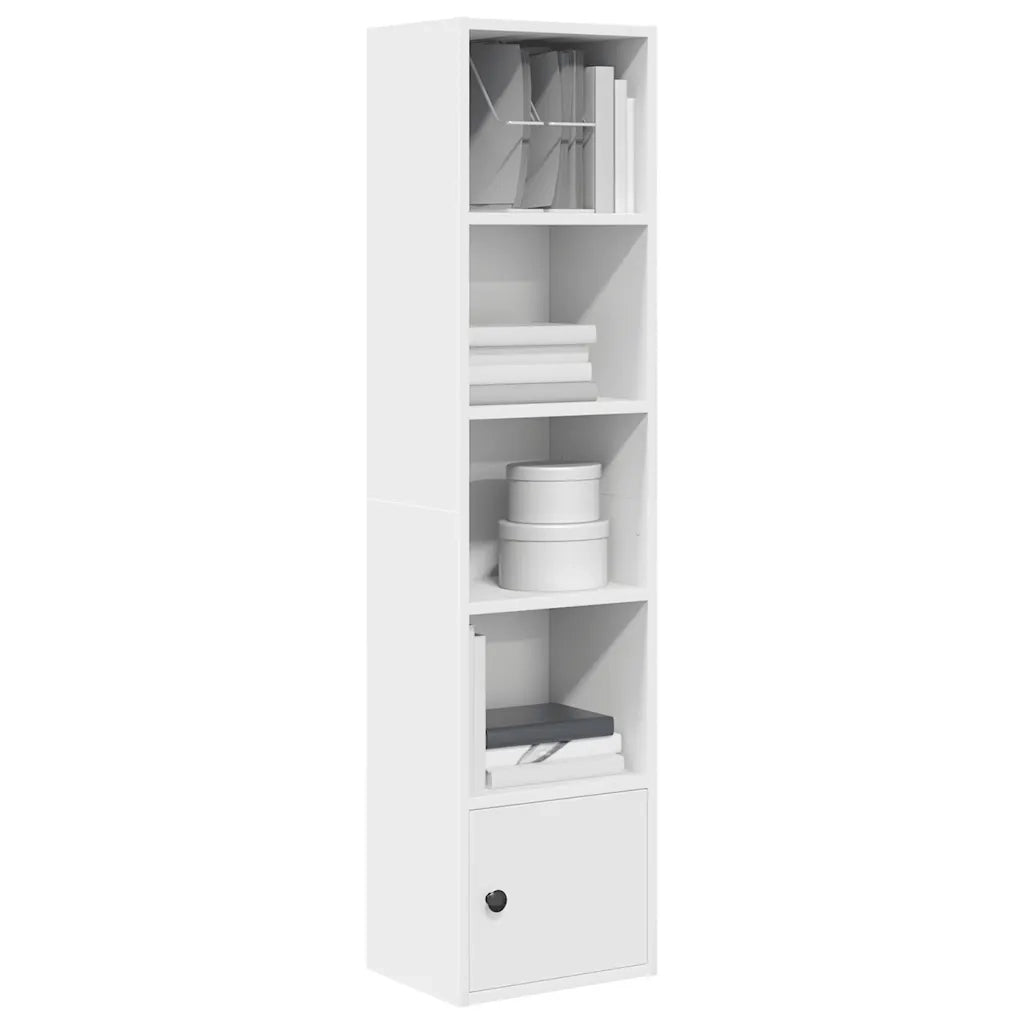 Libreria Bianca 31x24x127 cm in Legno Multistrato 860346