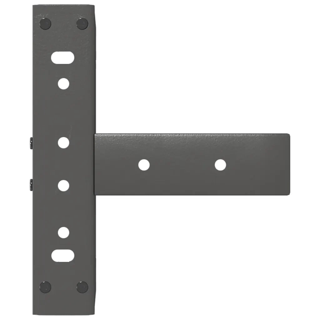 Gambe per Tavolino da CaffÃ¨ a Forma di T 2 pz Antracite 30x25x(30-31) cm Acciaio