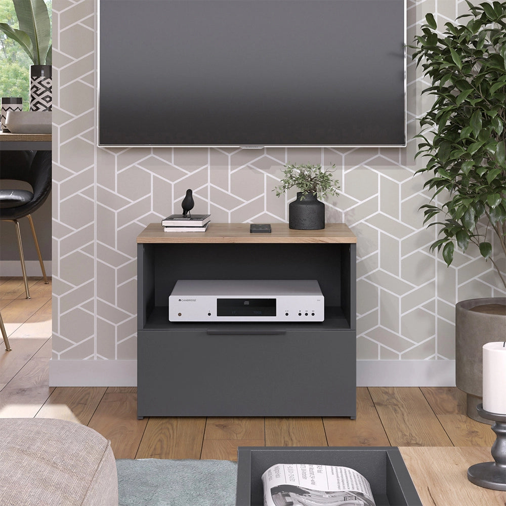 Vicco Mobile tv Antracite/Sonoma 60 x 50 cm con cassetto