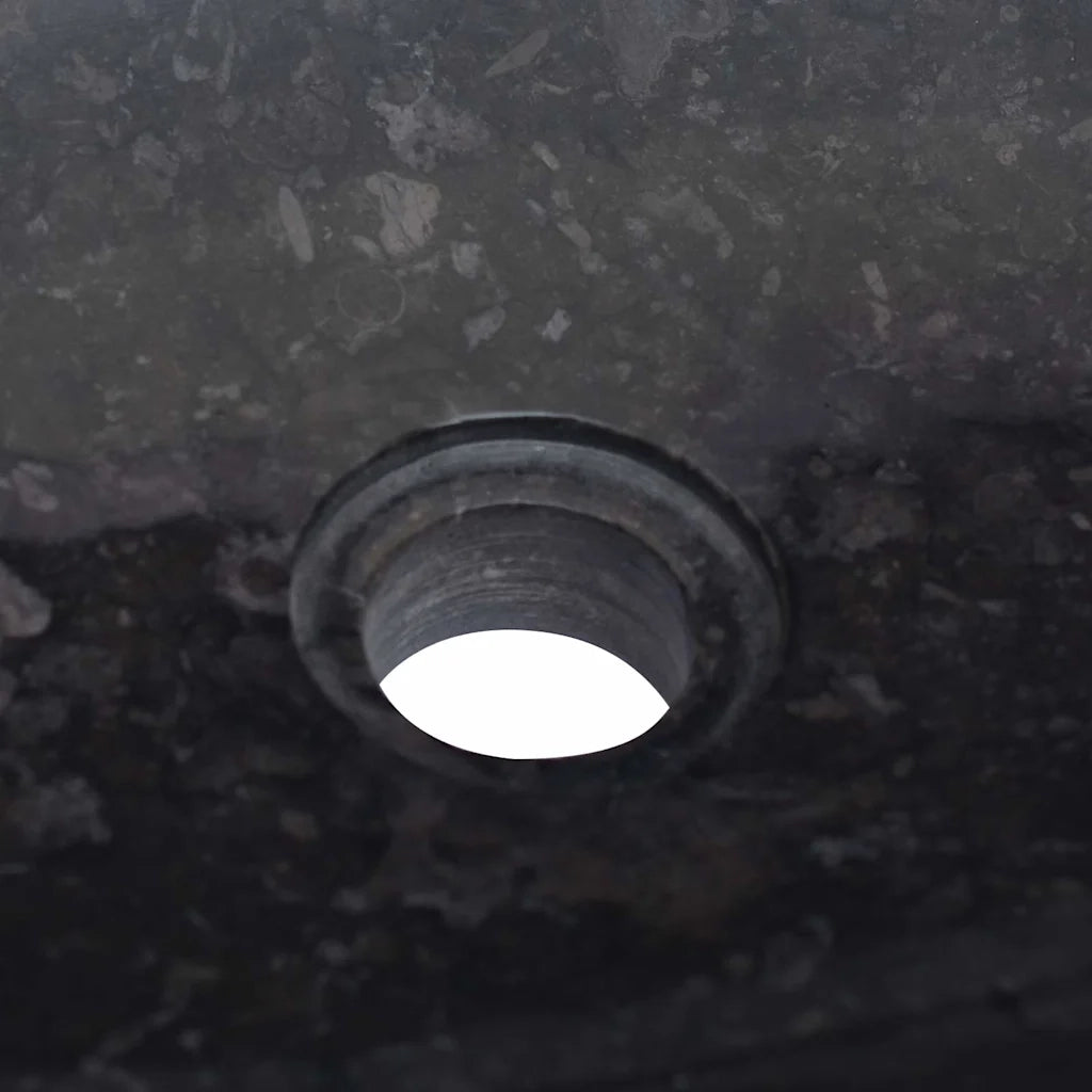 Lavandino-Lavabo-Lavello Nero 50x35x10 cm in Marmo 355012