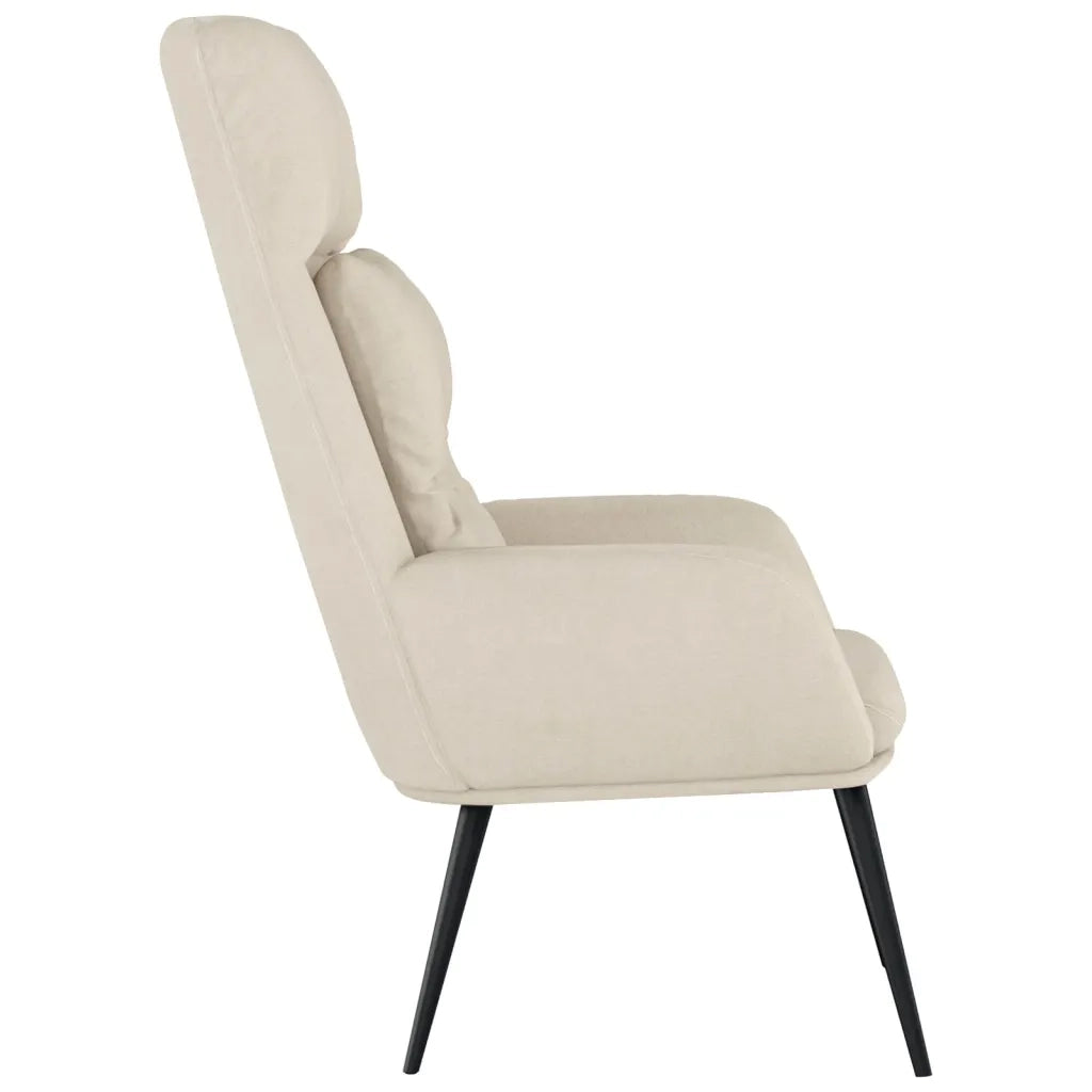 Poltrona Rilassante Crema in Similpelle Scamosciata 341284