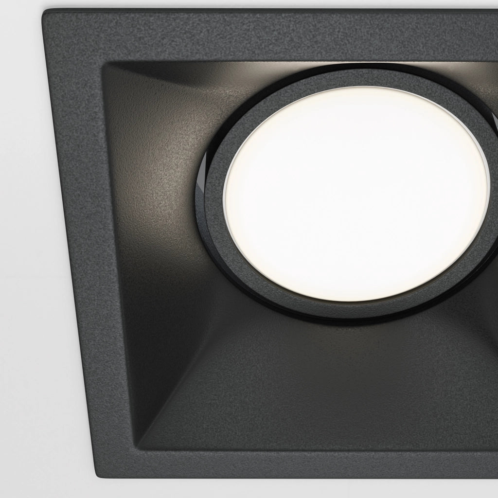 Faretto incasso Maytoni Dot DL029-2-01B quadrato nero