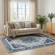 Tappeto ORIZ Blu Scuro 140 x 200 cm 100% Poliestere 42050376