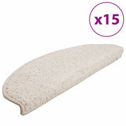 Tappetini per scale 15 pz | Gradini per Scale 65x21x4 cm Bianco Semicircolari Grandi