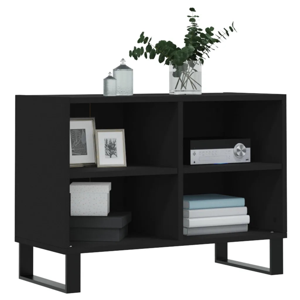 Mobile Porta TV Nero 69,5x30x50 cm in Legno Multistratocod mxl 127012