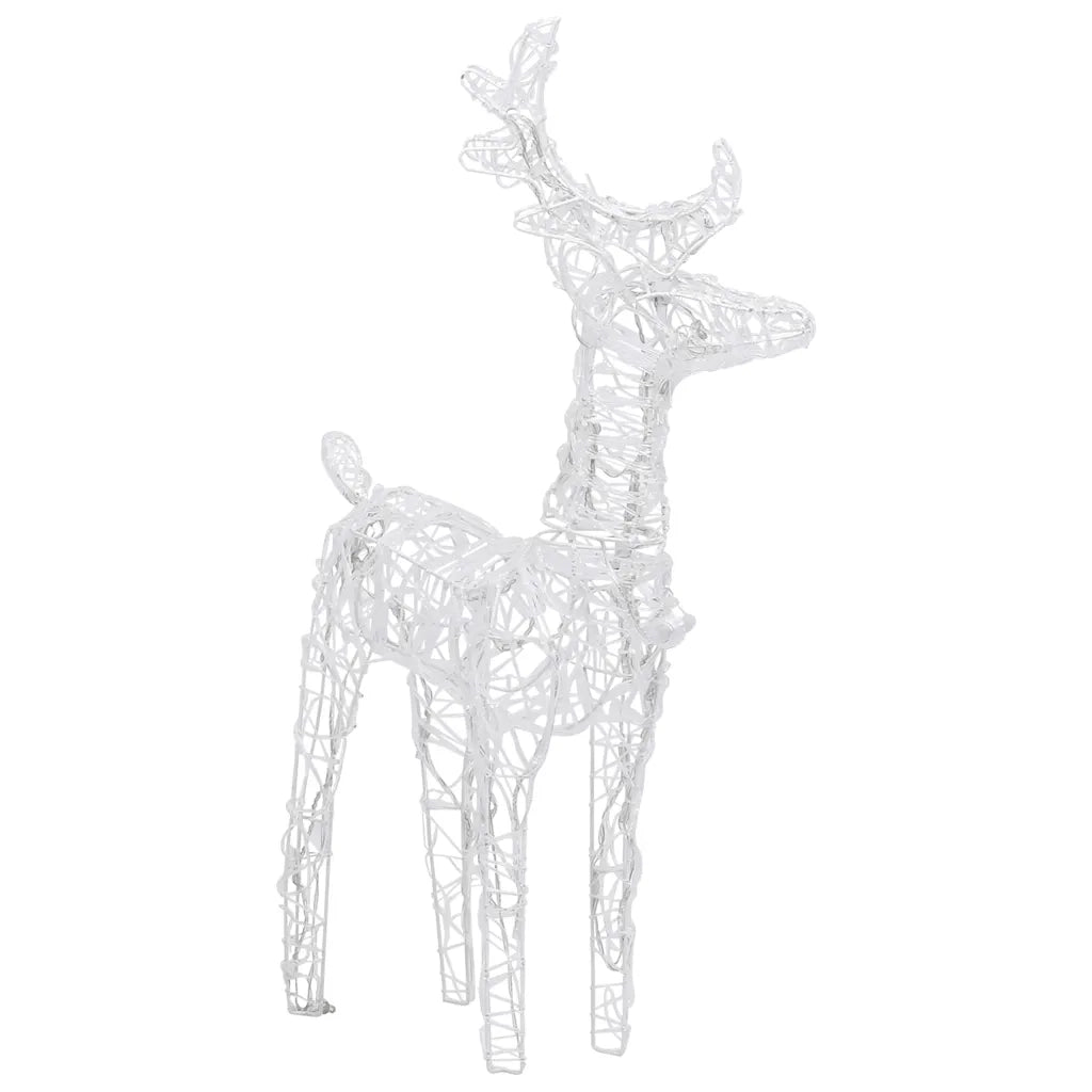 Renne di Natale 2 pz Blu 80 LED in Acrilico CFW7310644
