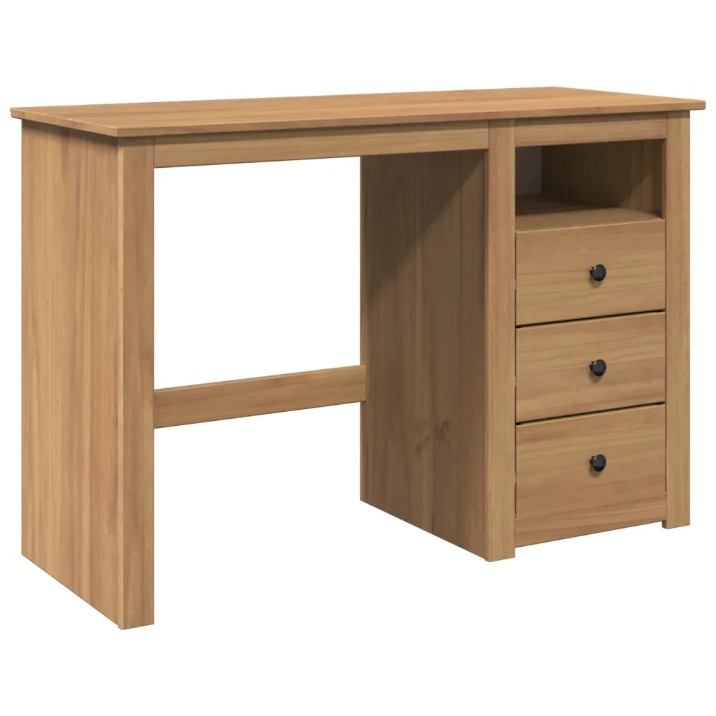 Scrivania PANAMA 112x45x75 cm Legno Massello di Pino 4016389
