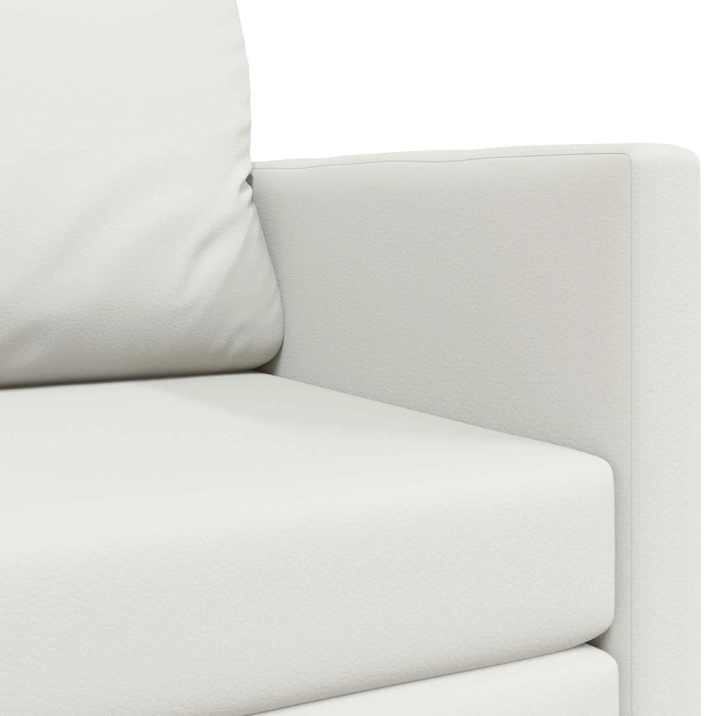 Divano letto Bianco 124 x 71 x 78 cm Pelle Artificiale 4106714