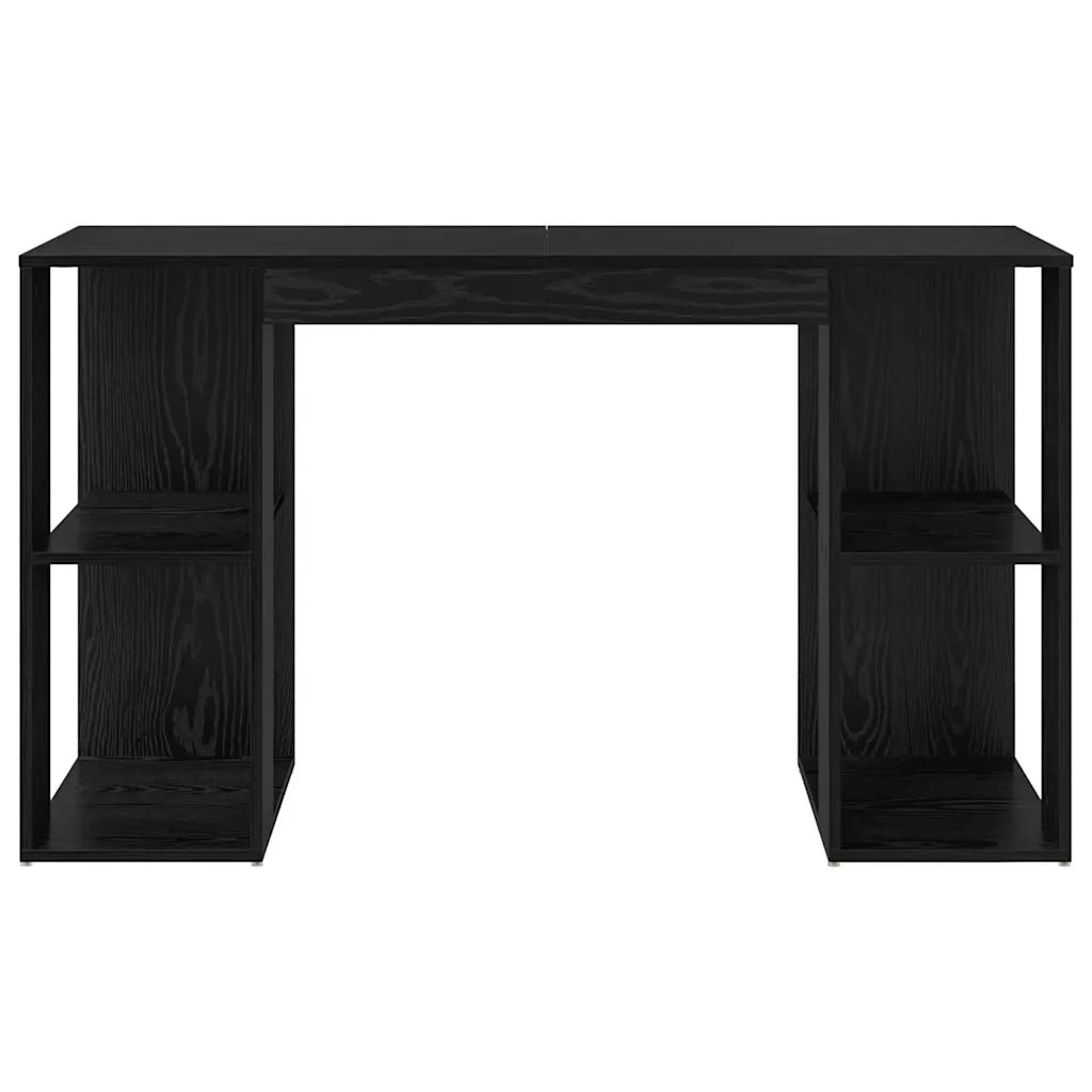 Scrivania | Tavolo da Ufficio Rovere Nero 130 x 50.5 x 75 cm Legno multistrato