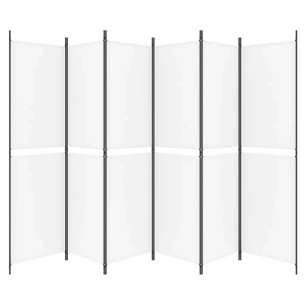 Divisorio a 4 Pannelli Bianco 300x200 cm Tessuto cod mxl 72424
