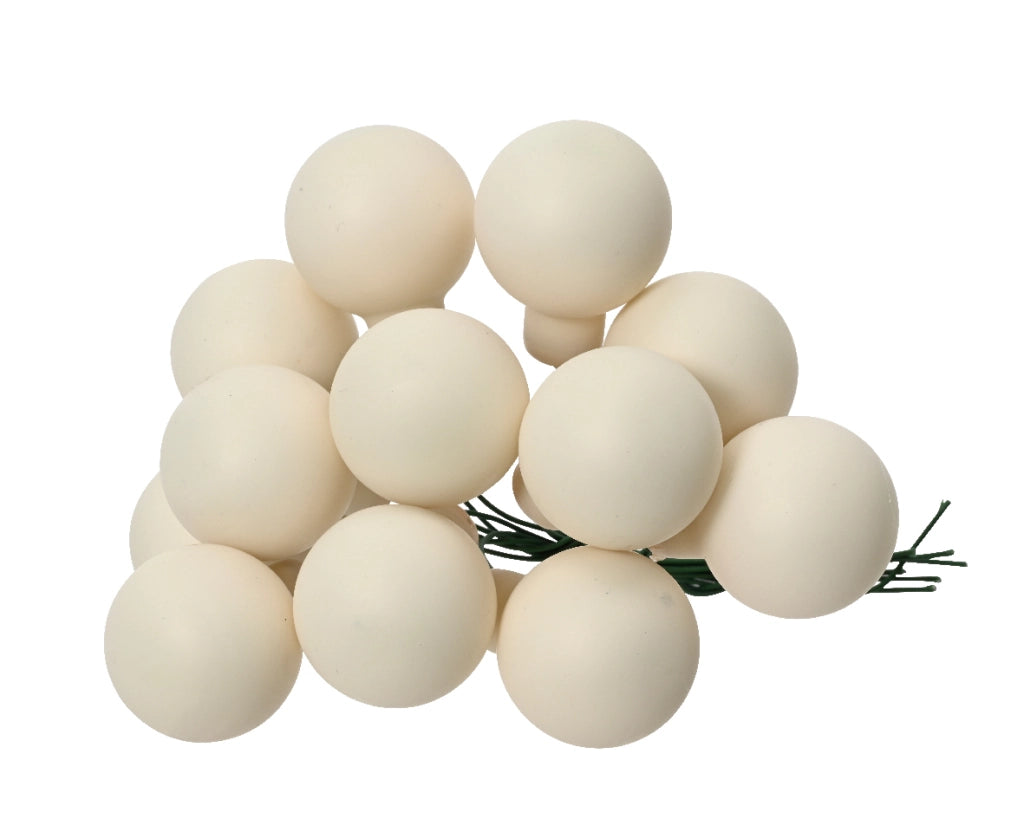 Box Grappolo Sfere ø2 cm bianco lana