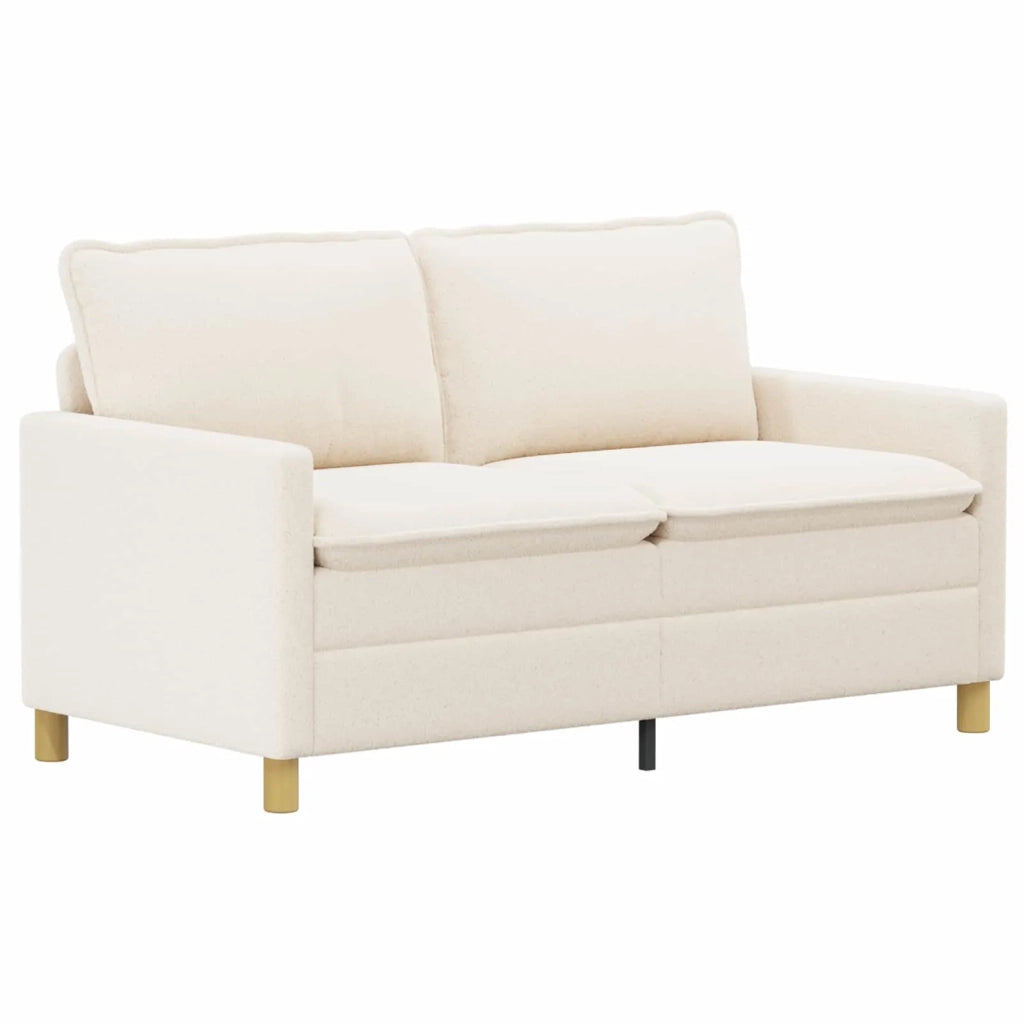 Set di divani 2 pz Crema Tessuto 3417078